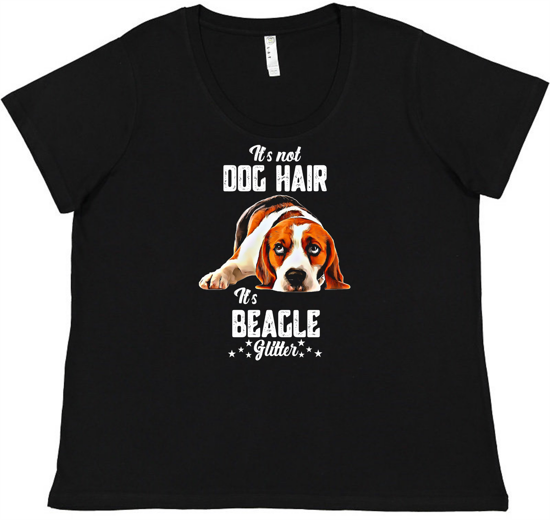 Beagle Glitter Ladies Tee Ladies Shirt by Akron Pride Custom Tees | Akron Pride Custom Tees