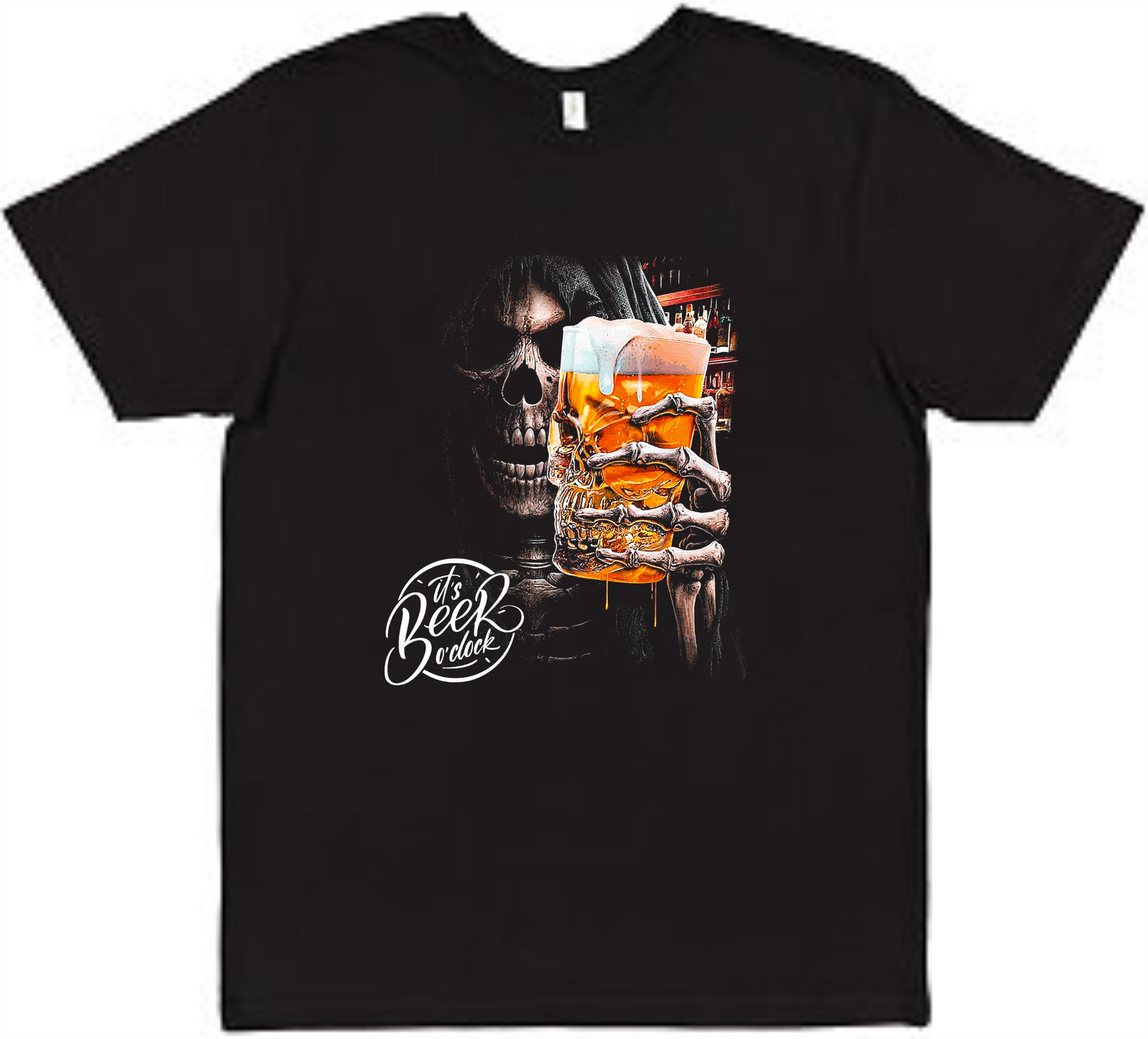 Beer O'Clock Tee Adult Shirt by Akron Pride Custom Tees | Akron Pride Custom Tees