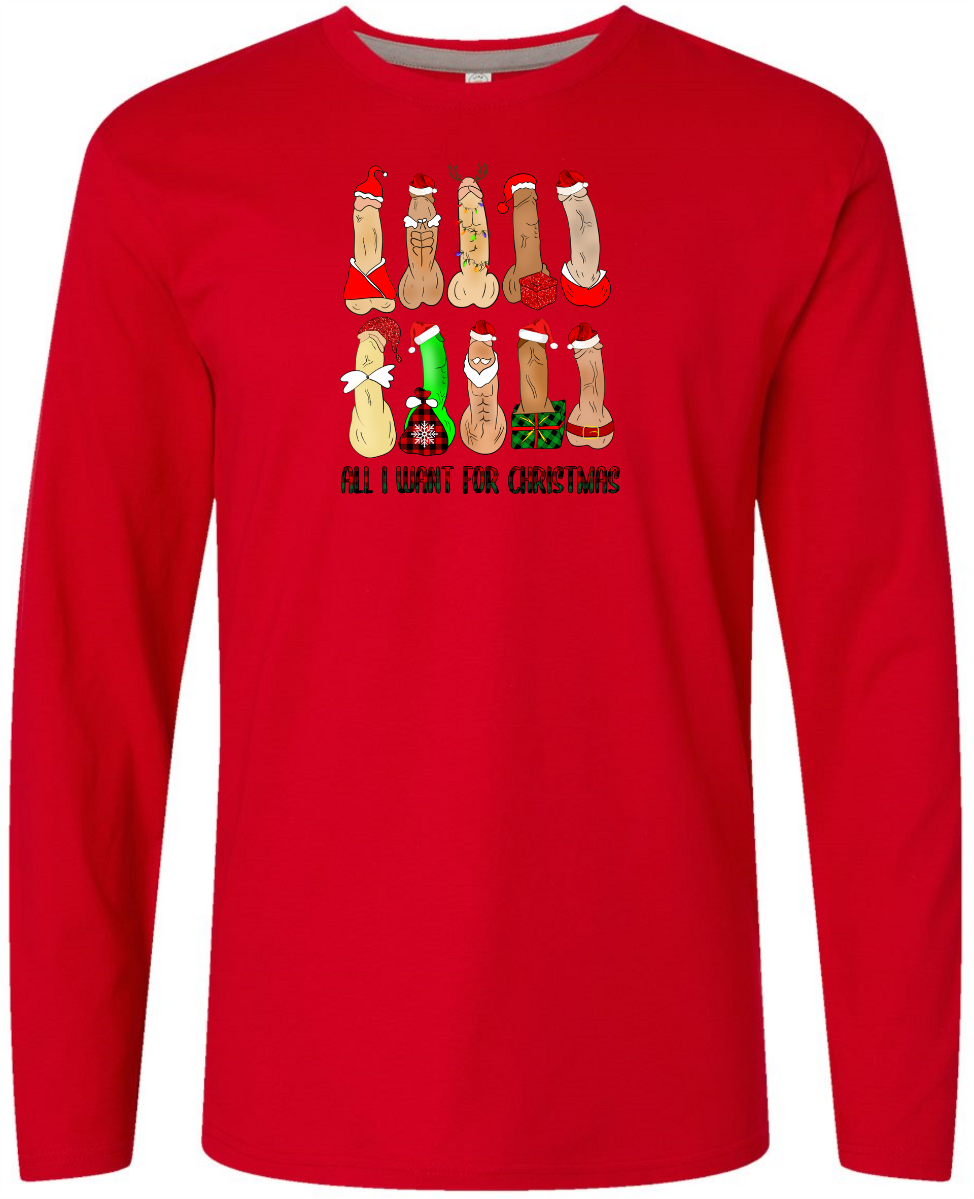 Christmas LS Tee Men Long Sleeve Shirt by Akron Pride Custom Tees | Akron Pride Custom Tees