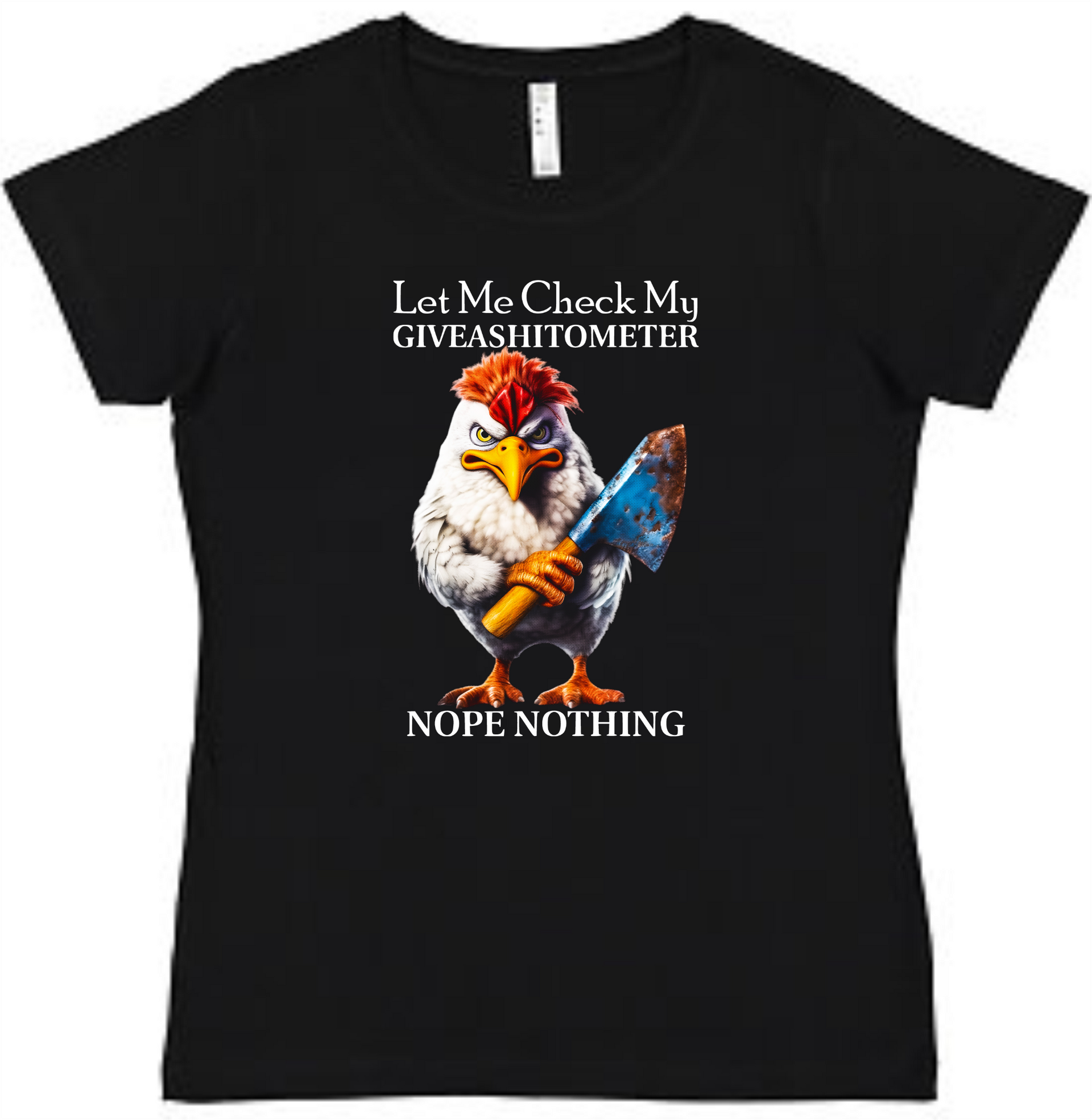 Funny Chicken Ladies Tee Ladies Shirt by Akron Pride Custom Tees | Akron Pride Custom Tees