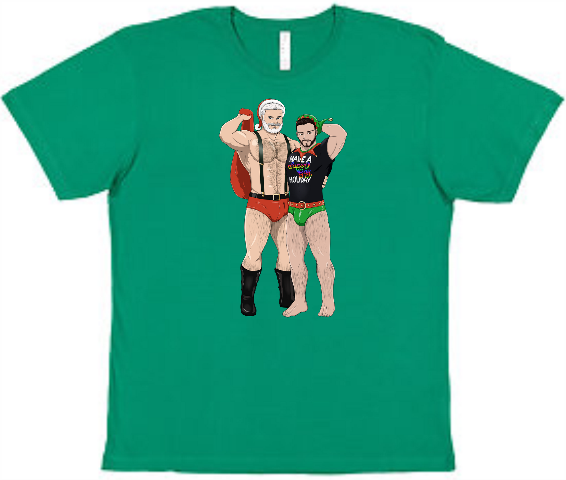 Gay Christmas Tee Adult Shirt by Akron Pride Custom Tees | Akron Pride Custom Tees
