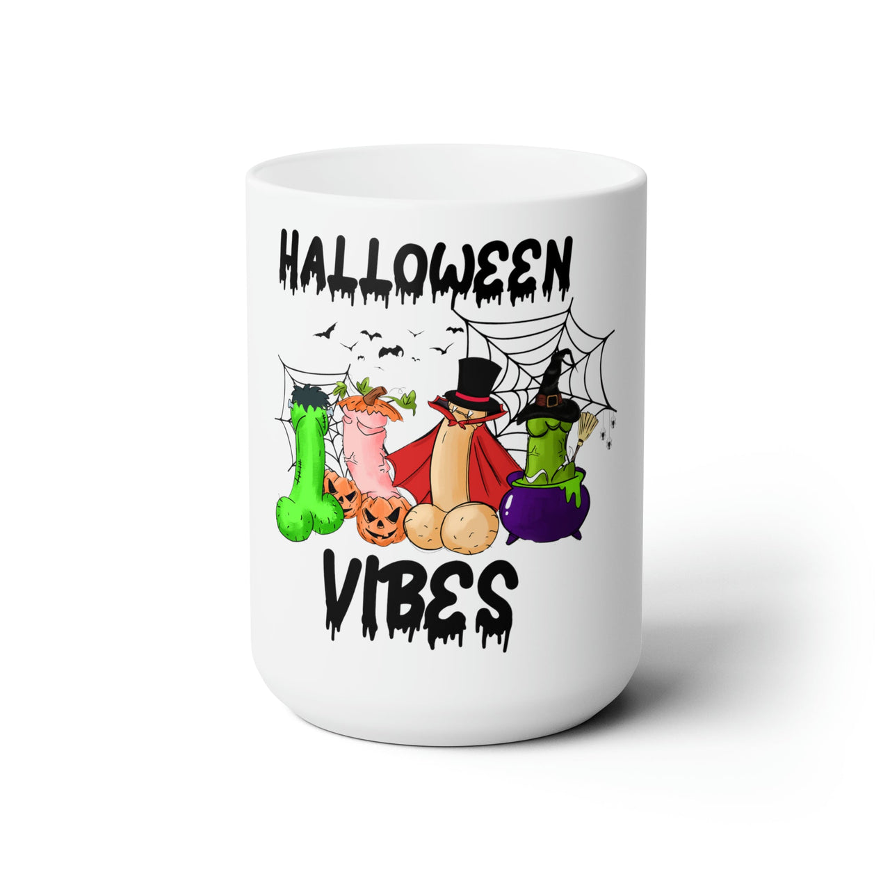 Halloween Vibes Mug 15oz Mug by Printify | Akron Pride Custom Tees