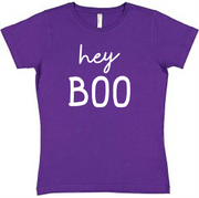 Hey Boo Ladies Tee Ladies Shirt by Akron Pride Custom Tees | Akron Pride Custom Tees