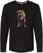 Neon Boxer LS Tee Men Long Sleeve Shirt by Akron Pride Custom Tees | Akron Pride Custom Tees
