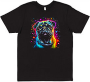 Neon Pug Tee Adult Shirt by Akron Pride Custom Tees | Akron Pride Custom Tees