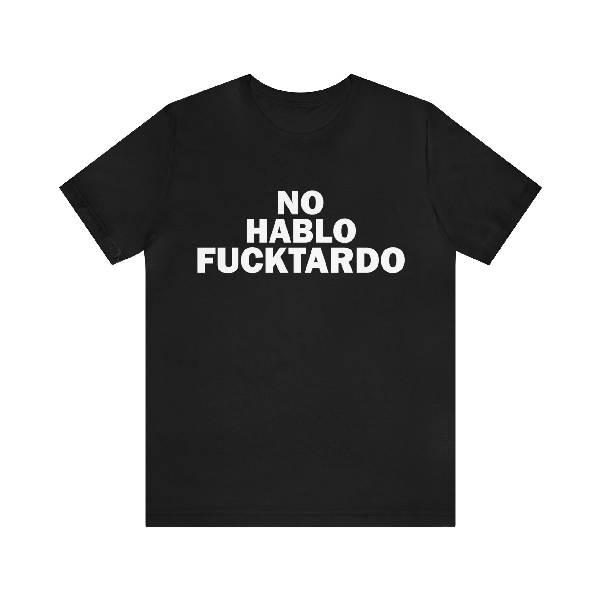 No Hablo Tee Black S T-Shirt by Printify | Akron Pride Custom Tees