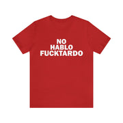 No Hablo Tee Red S T-Shirt by Printify | Akron Pride Custom Tees