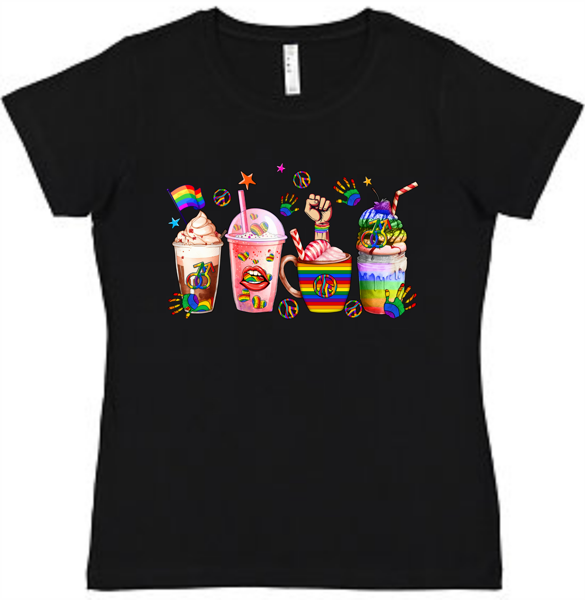 Pride Ladies Tee Ladies Shirt by Akron Pride Custom Tees | Akron Pride Custom Tees