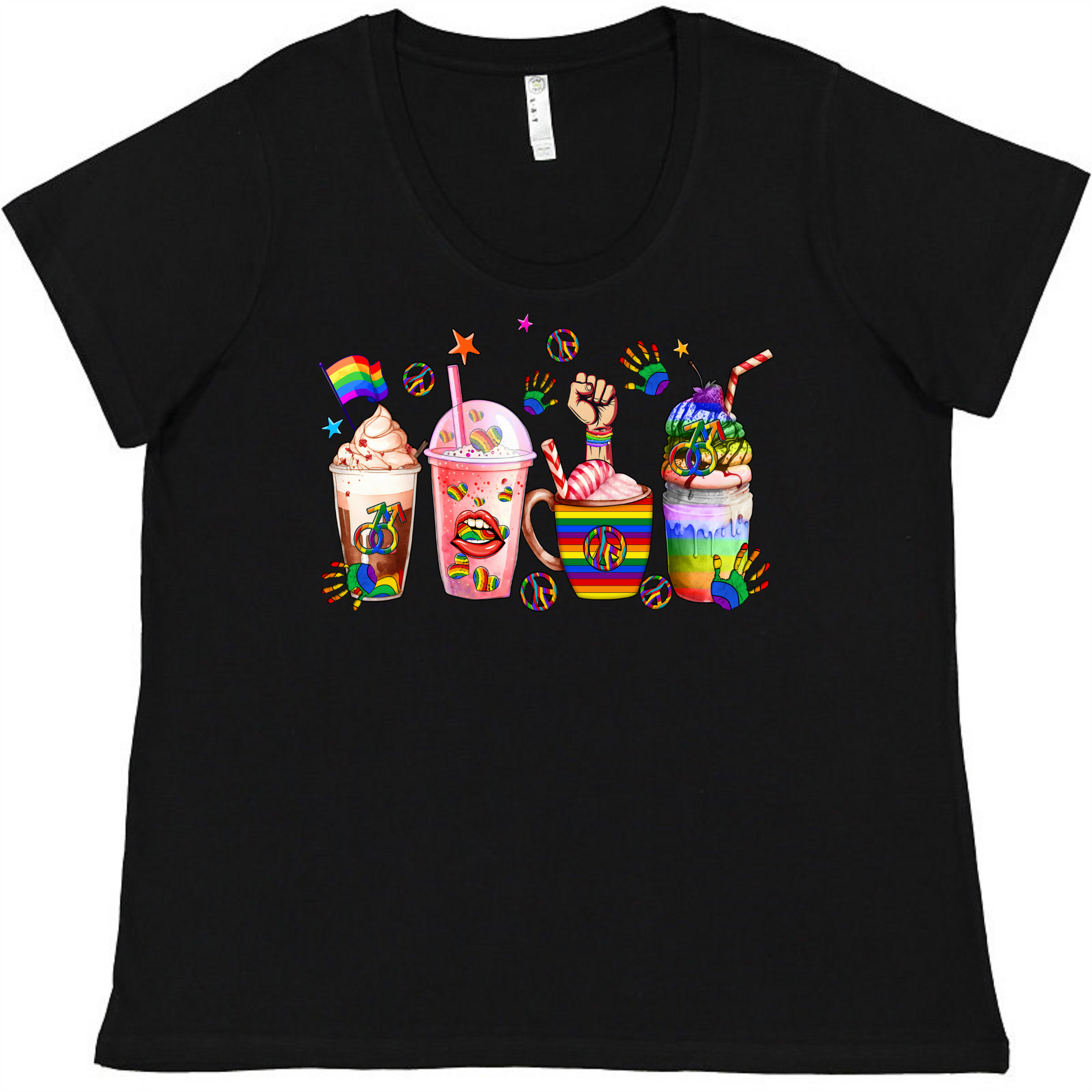Pride Ladies Tee Ladies Shirt by Akron Pride Custom Tees | Akron Pride Custom Tees