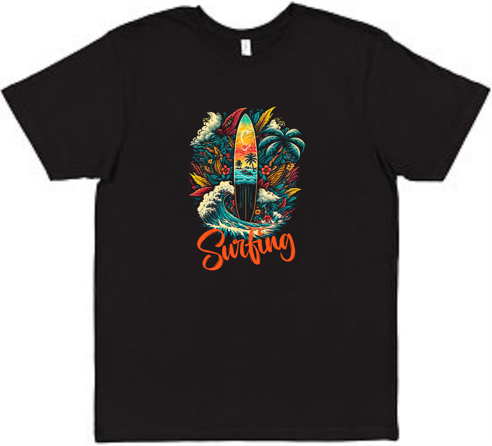 Surfing Tee Adult Shirt by Akron Pride Custom Tees | Akron Pride Custom Tees