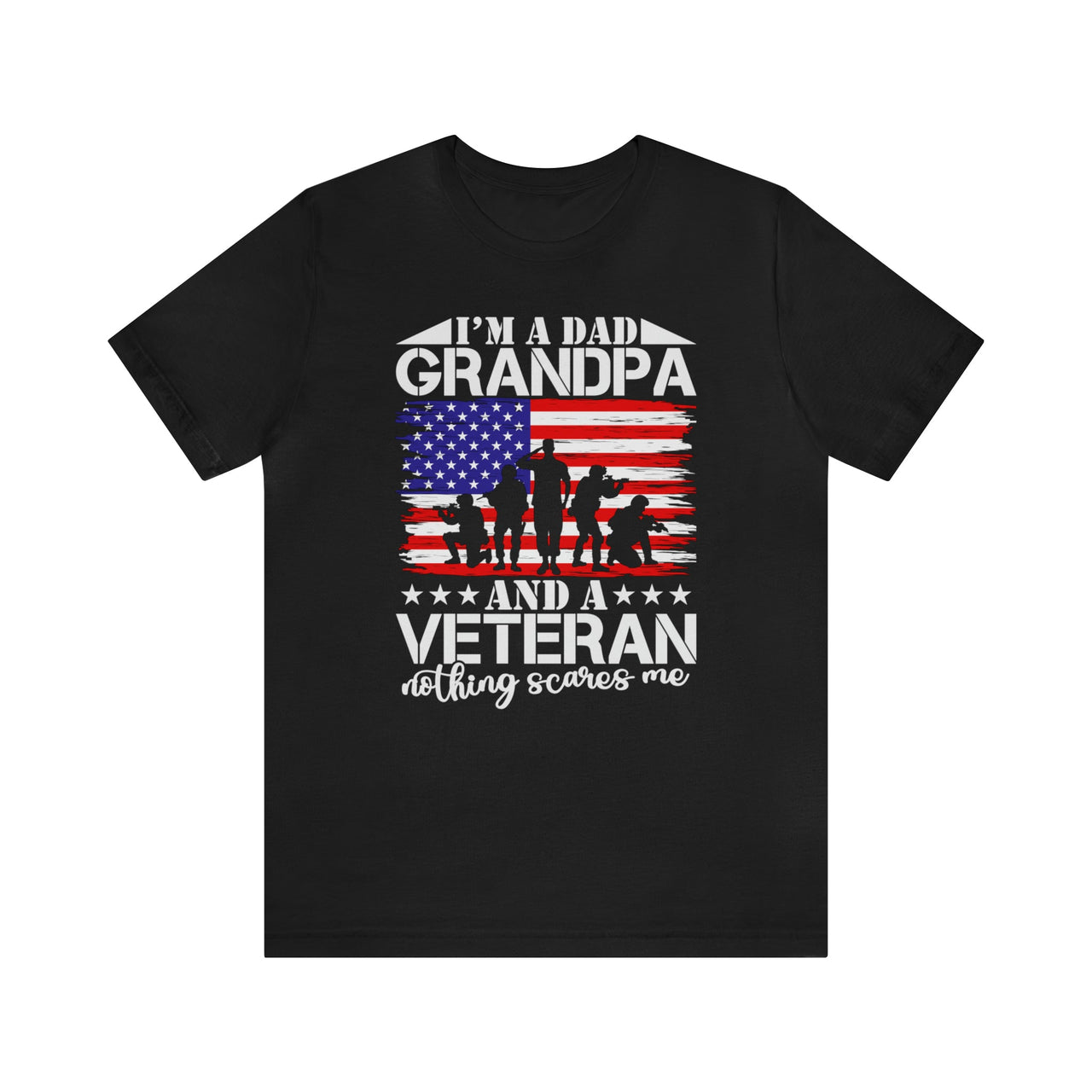 Veteran Day Tee Black S T-Shirt by Printify | Akron Pride Custom Tees