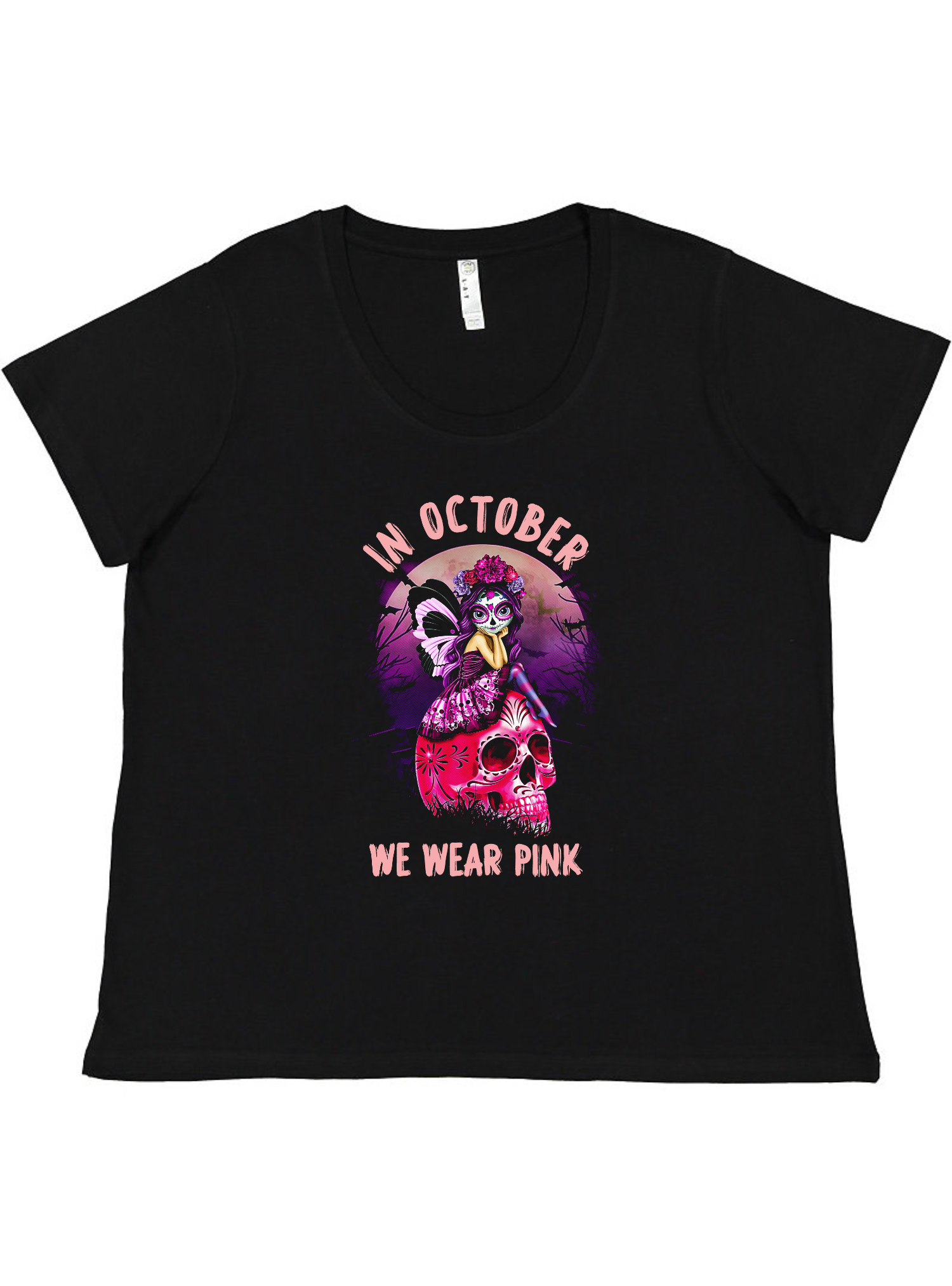 We Wear Pink Ladies Tee Ladies Shirt by Akron Pride Custom Tees | Akron Pride Custom Tees