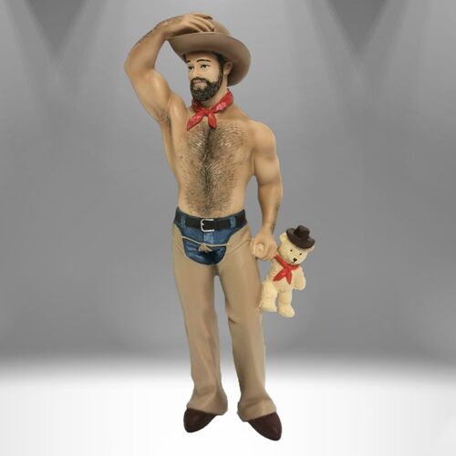 Cowboy Bear Ornament Akron Pride Custom Tees