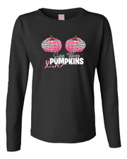 Save the Pumpkins Ladies LS Tee Akron Pride Custom Tees