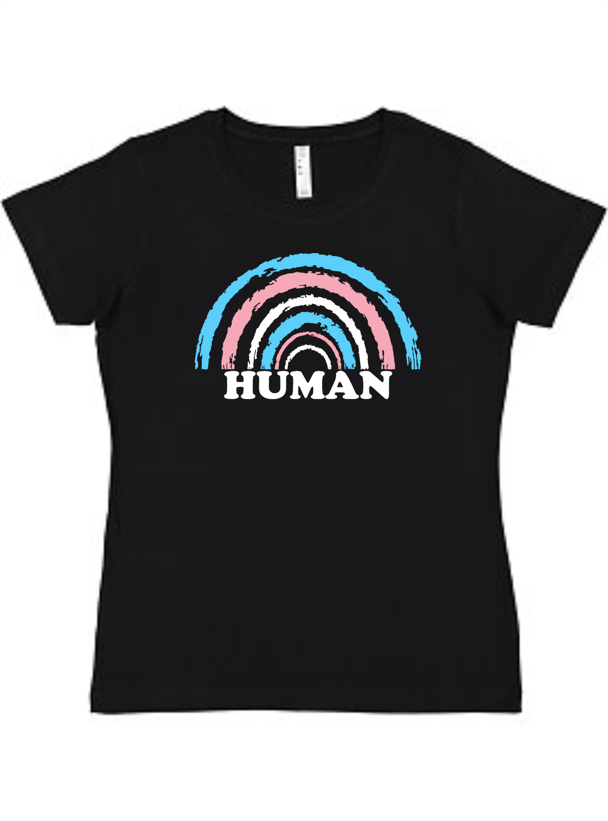 Trans Human Ladies Tee Akron Pride Custom Tees