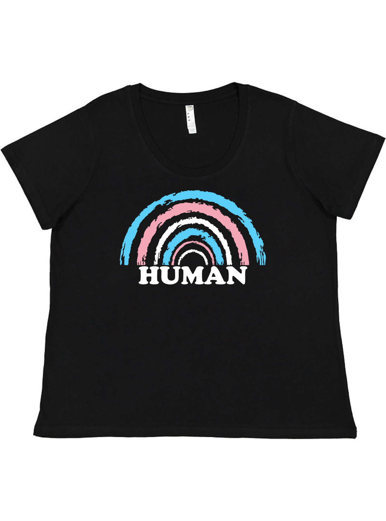 Trans Human Ladies Tee Akron Pride Custom Tees