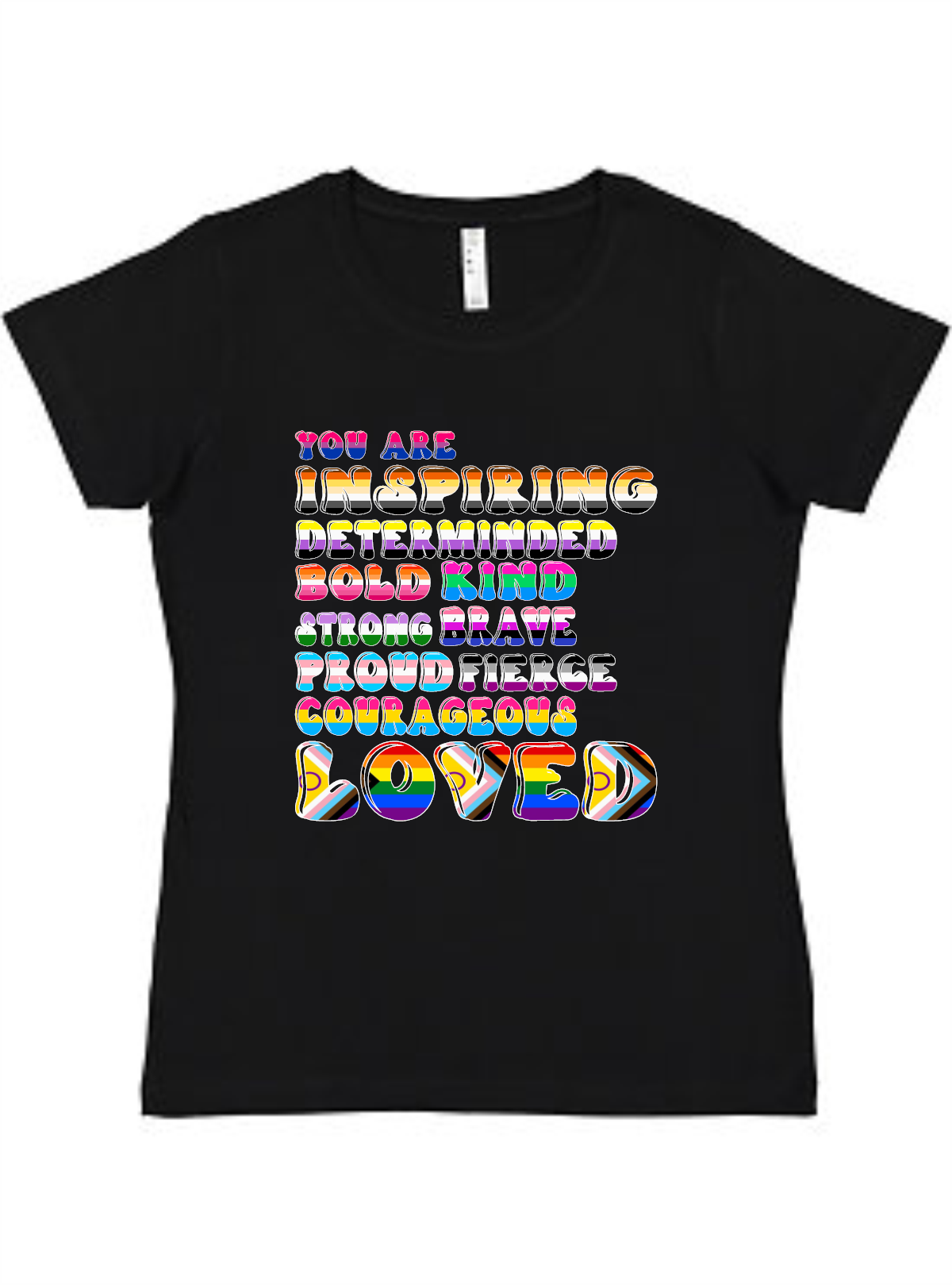 YOU ARE Ladies Tee Akron Pride Custom Tees