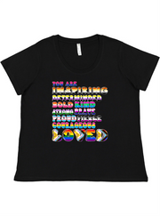 YOU ARE Ladies Tee Akron Pride Custom Tees