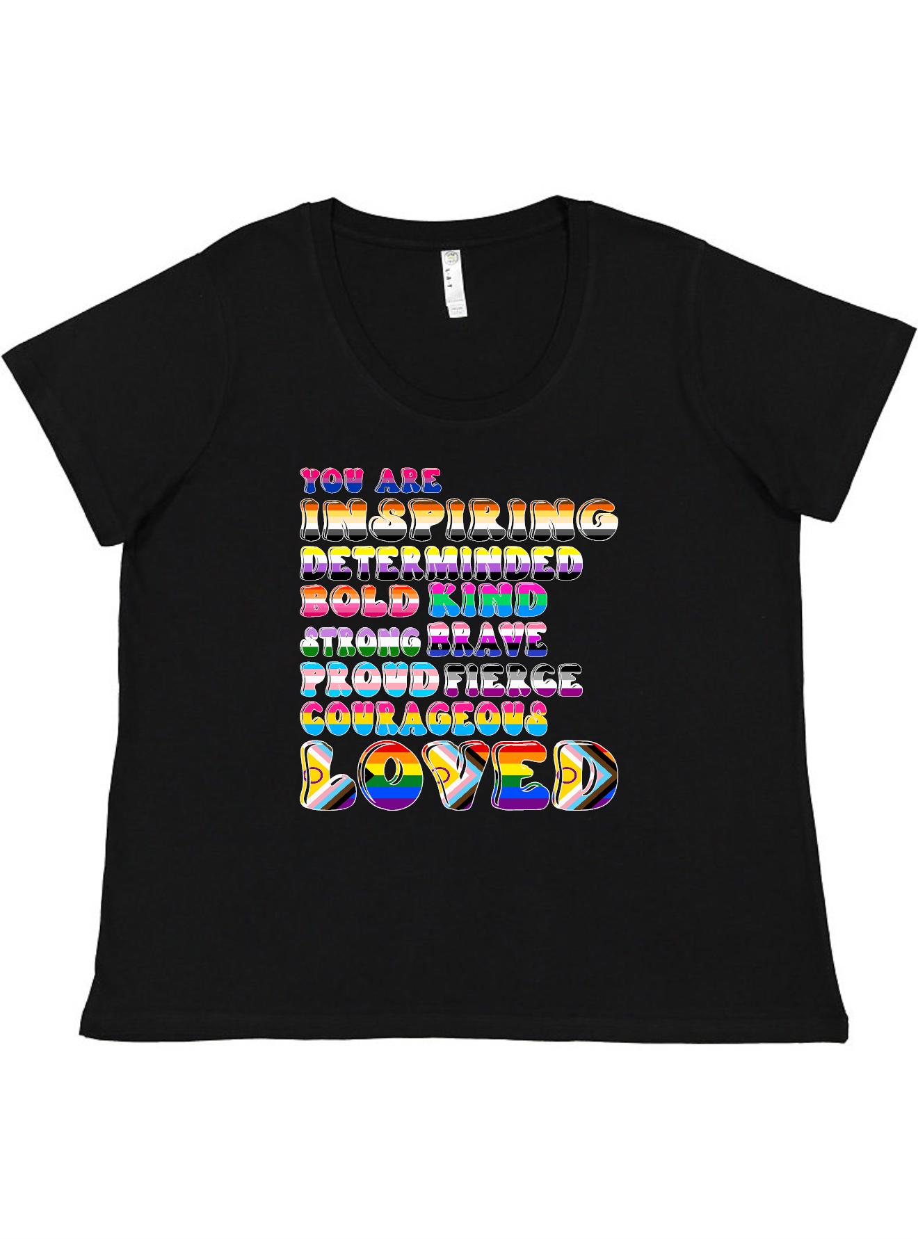 YOU ARE Ladies Tee Akron Pride Custom Tees