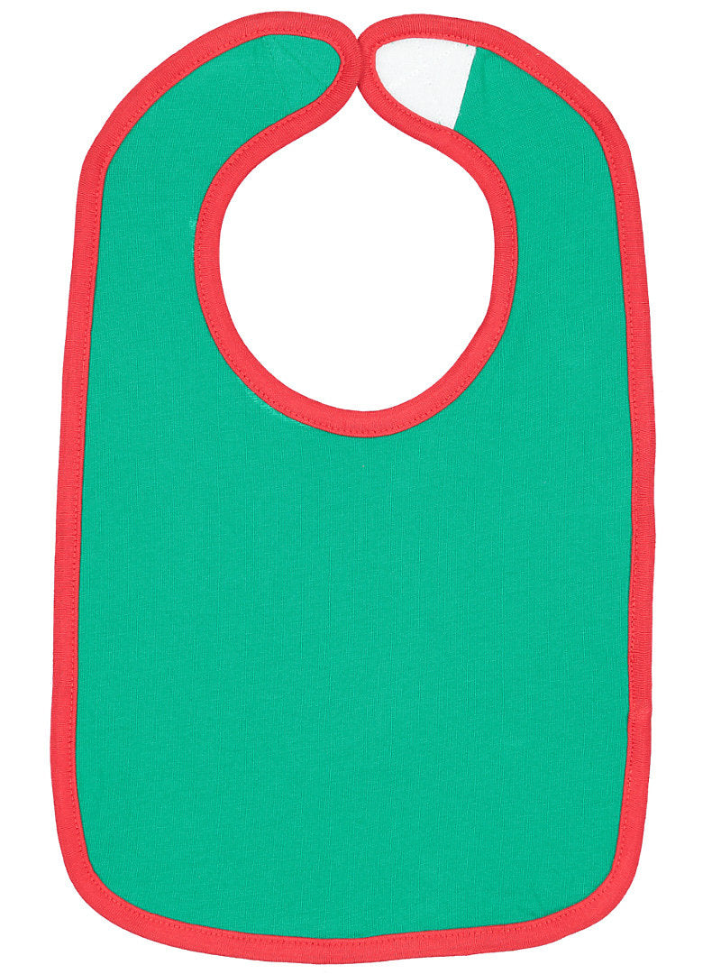 Kelly/Red Contrast Trim Bib