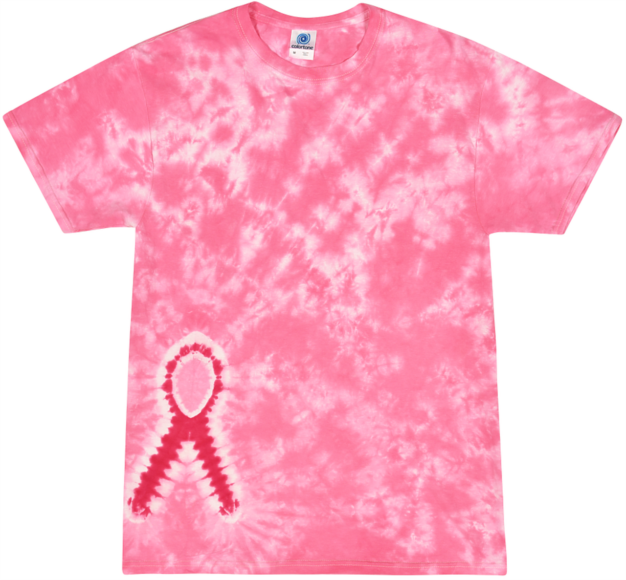 Pink Ribbon Tie-dyed Tee