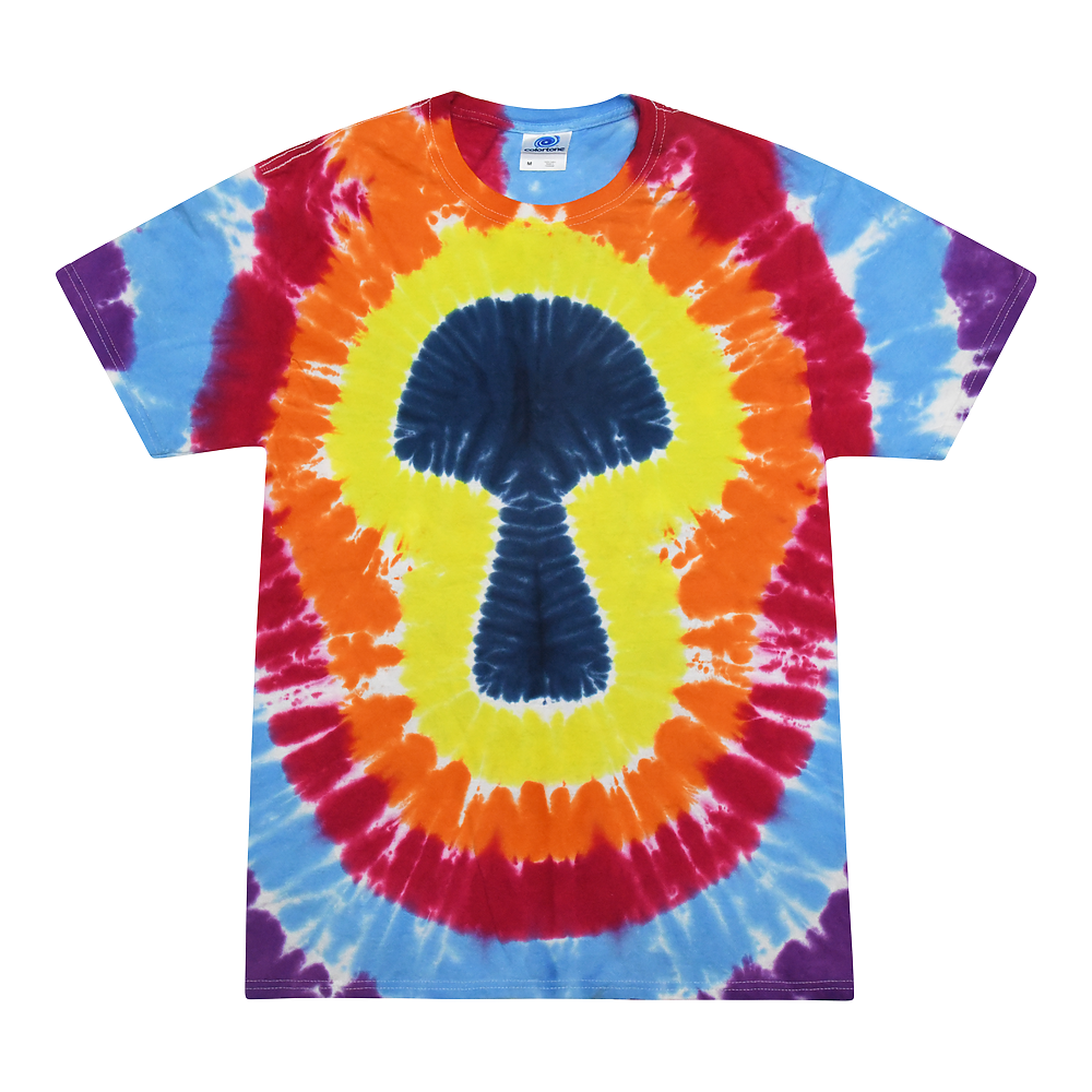 Multi Color Mushroom Tie-dyed Tee