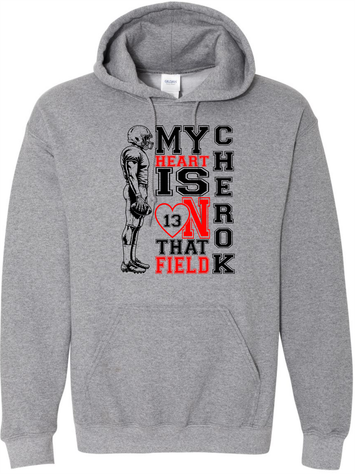 My heart is on that field Hoodie