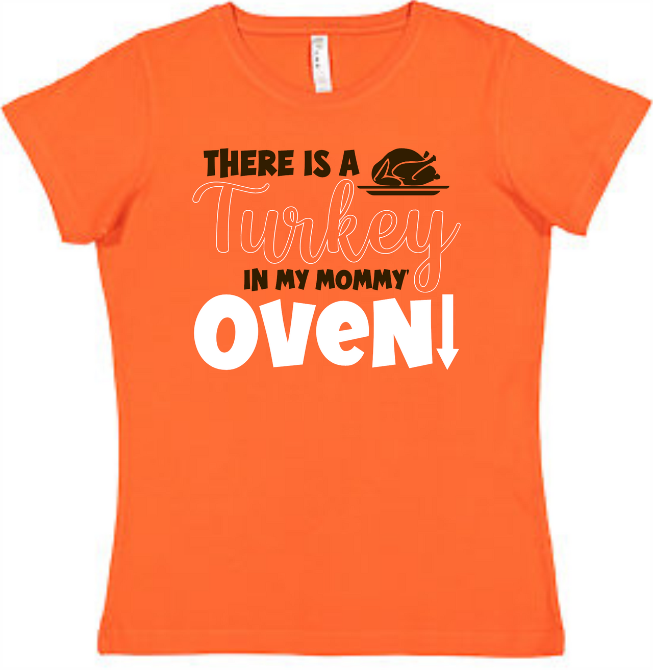Fall Baby Announcement Ladies Tee