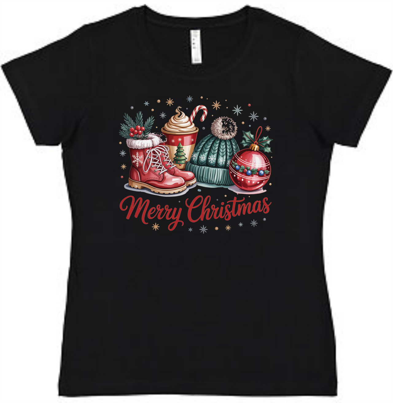 Christmas Vibes Ladies Tee