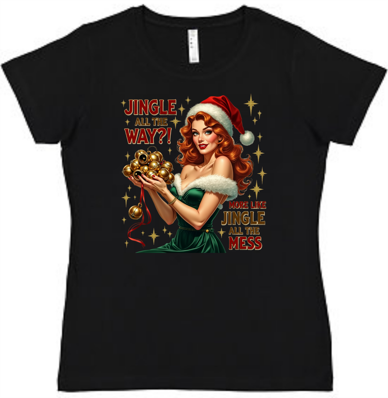 Christmas Retro Ladies Tee