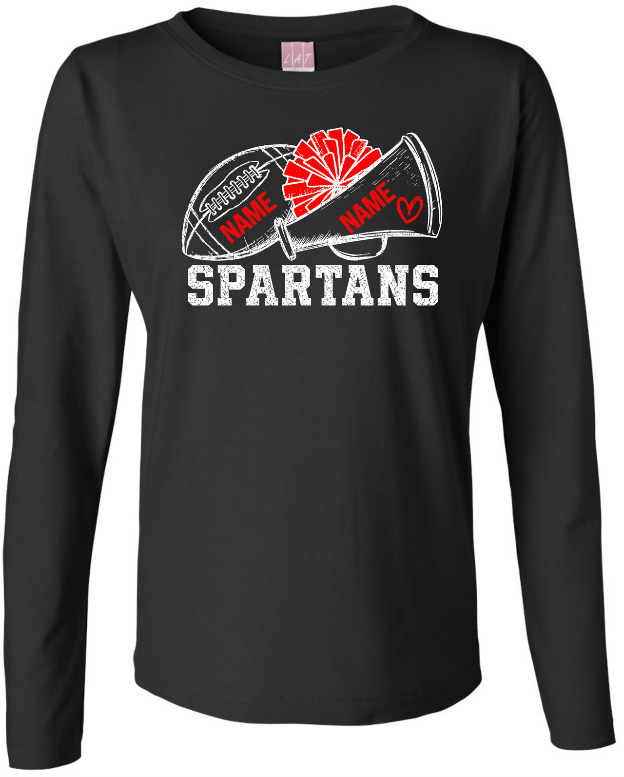 Football/Cheer Ladies L/S Tee