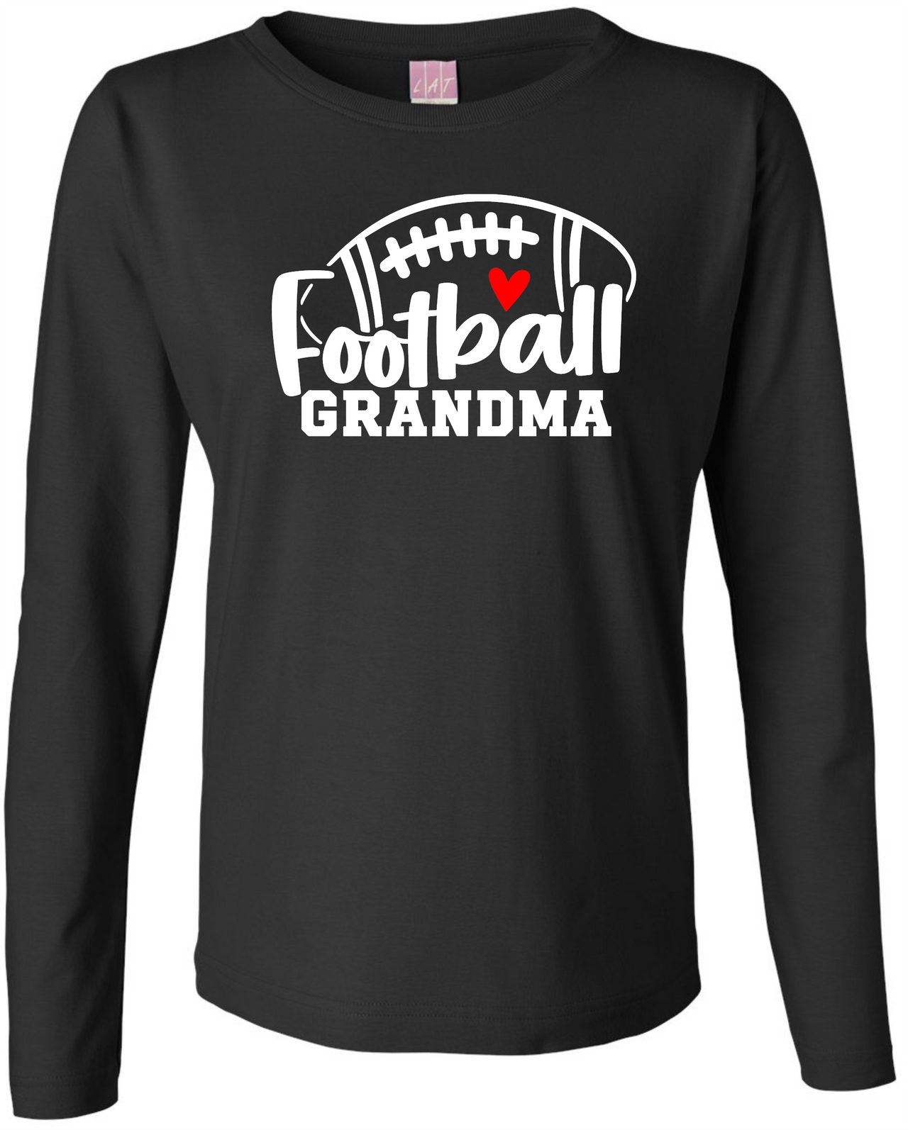 Football Grandma Ladies L/S Tee
