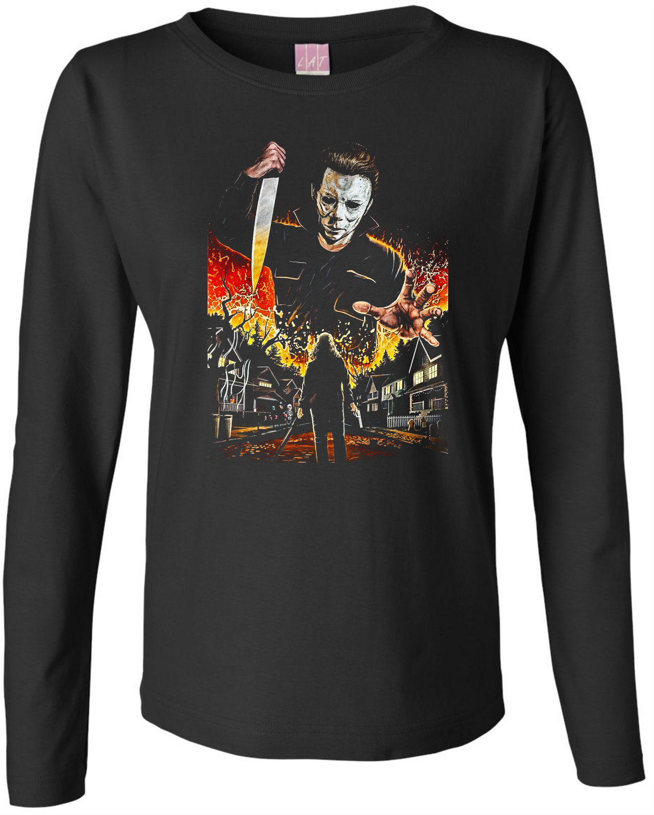 Halloween Ladies LS Tee
