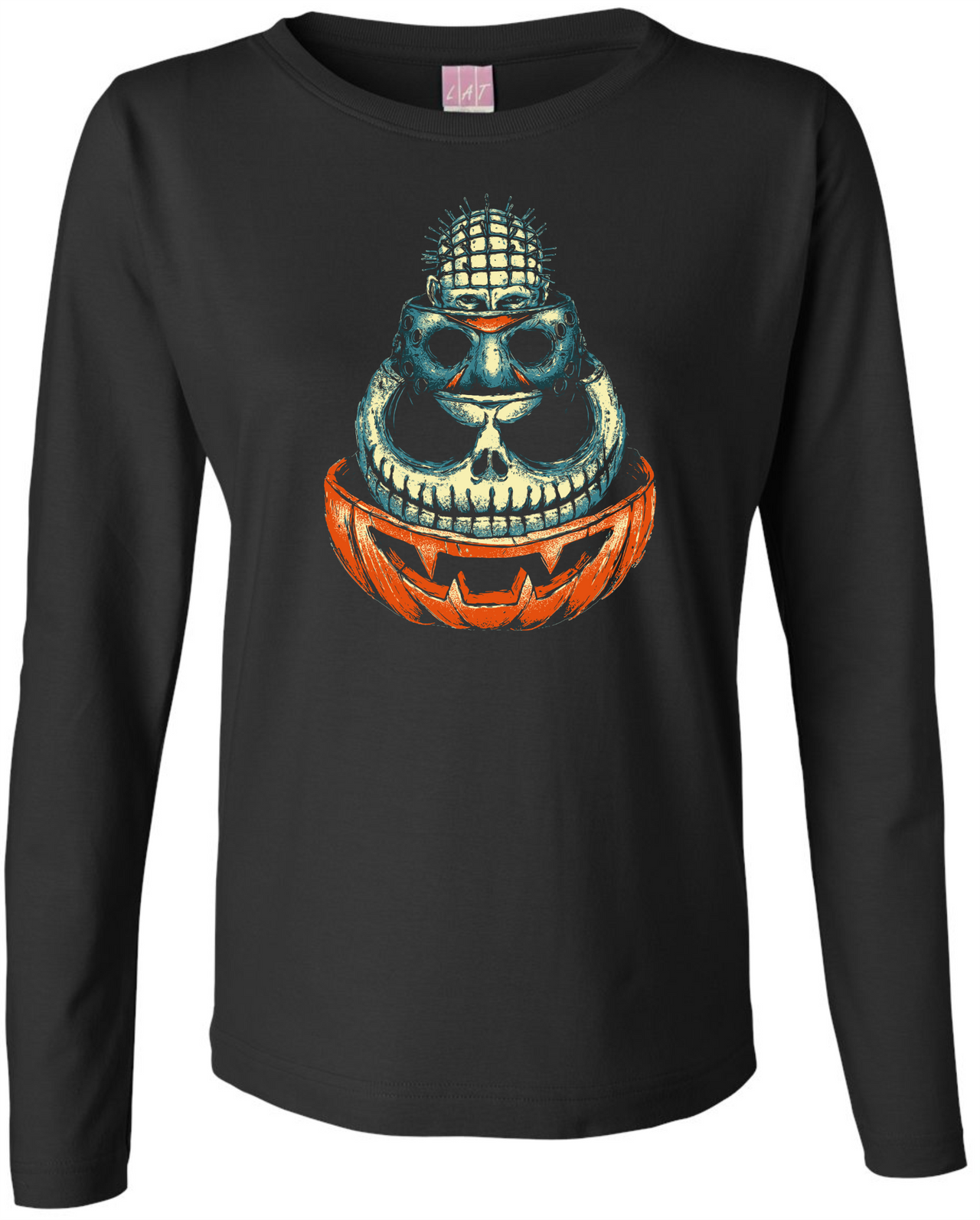 Halloween Trio Ladies LS Tee