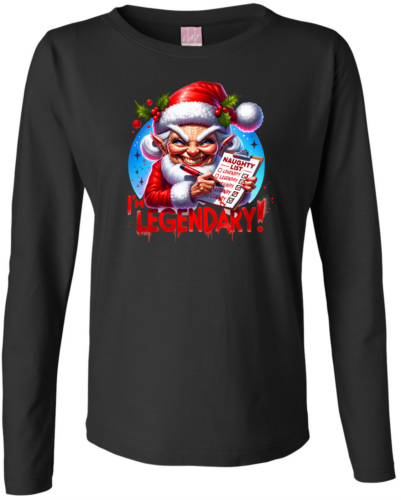 Legendary Christmas Ladies L/S Tee