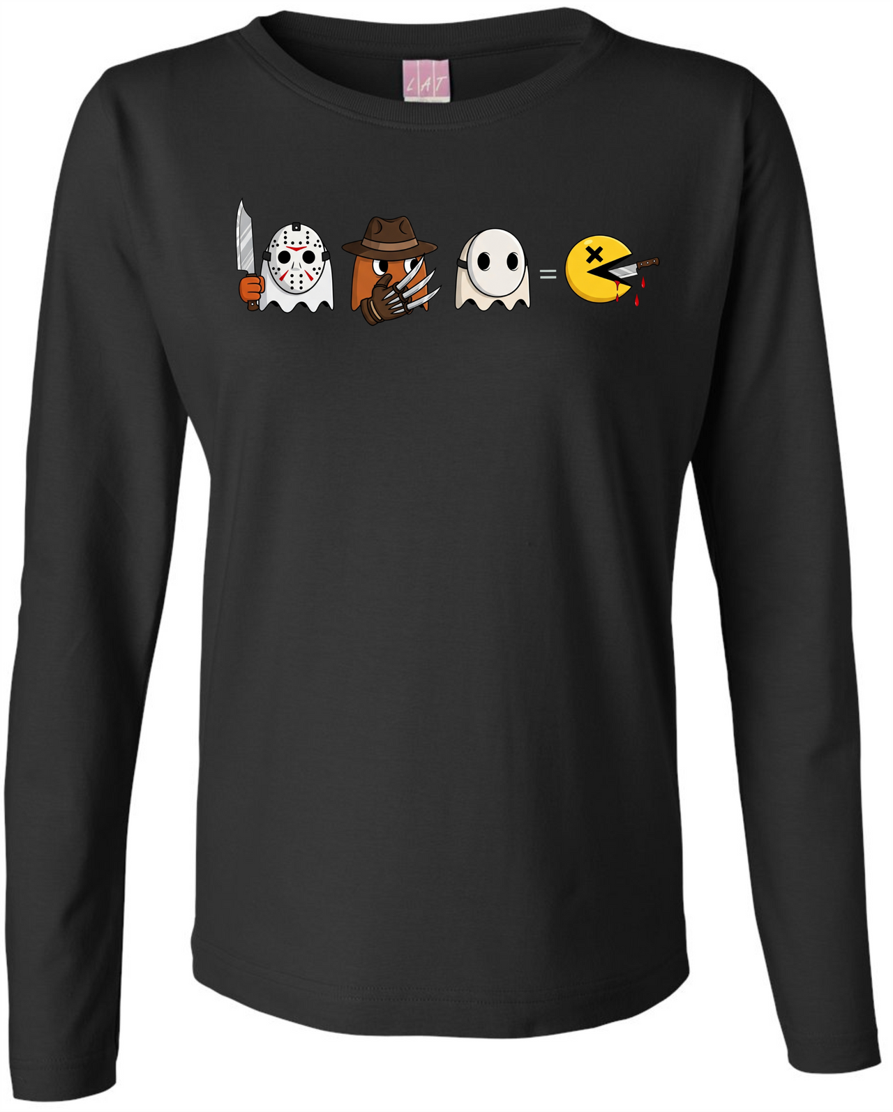 Retro Halloween Ladies LS Tee