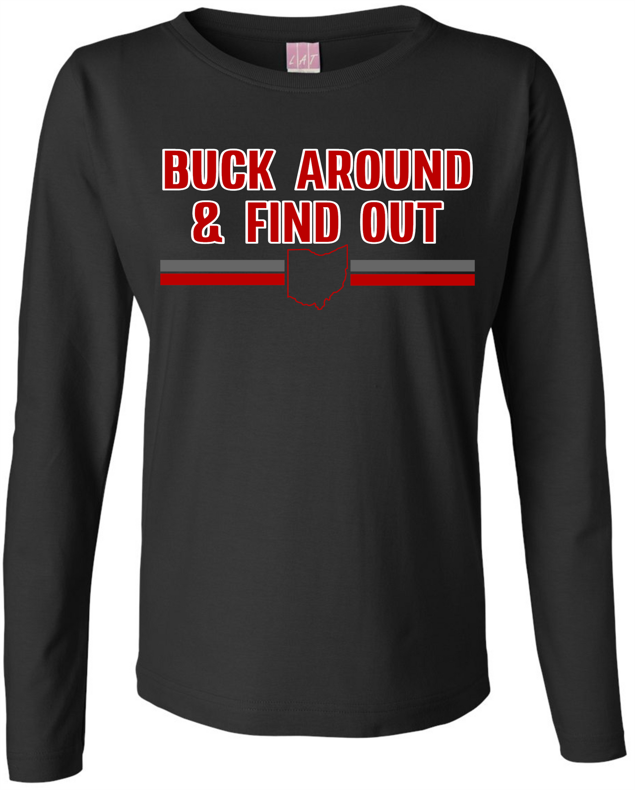 Buck Around Ladies LS Tee