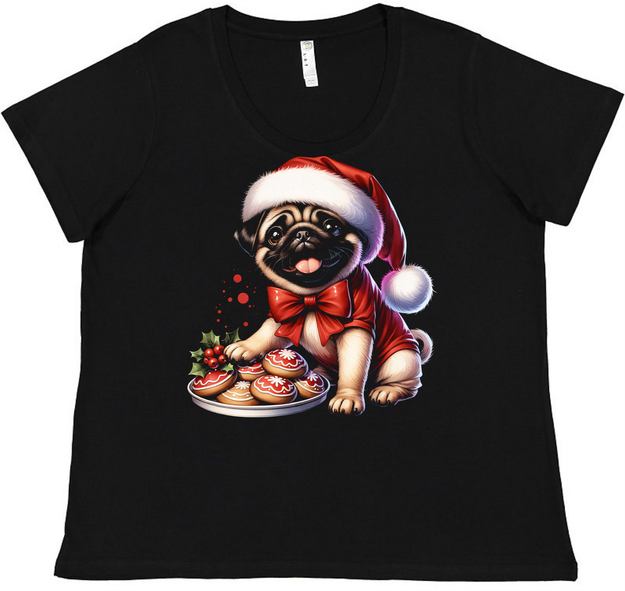 Christmas Pug Tee