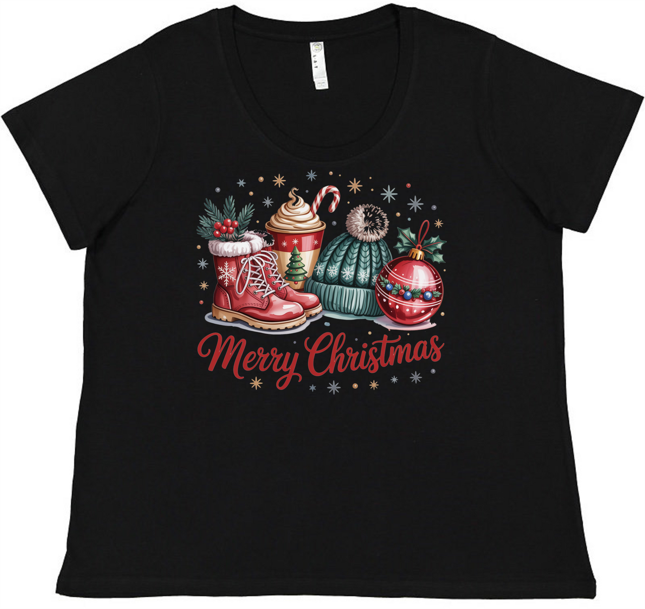 Christmas Vibes Ladies Tee