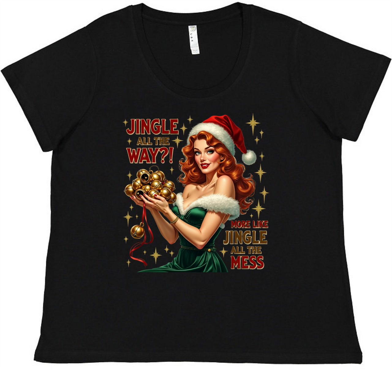 Christmas Retro Ladies Tee