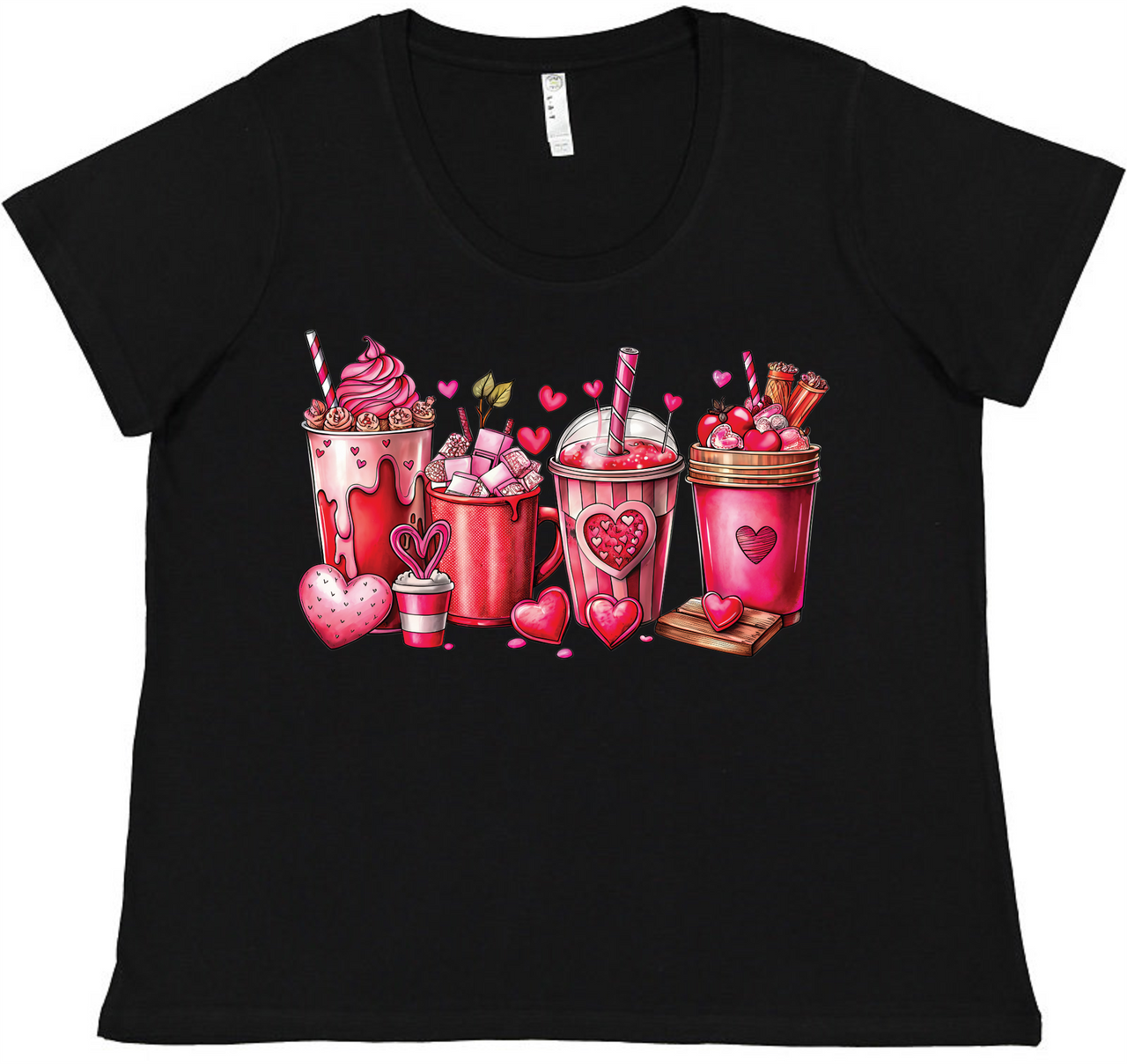 Valentine Coffee Ladies Tee