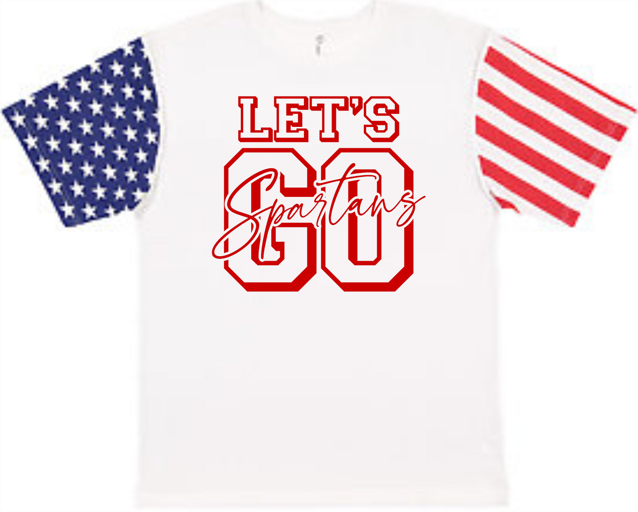 Lets Go Spartan Youth Tee