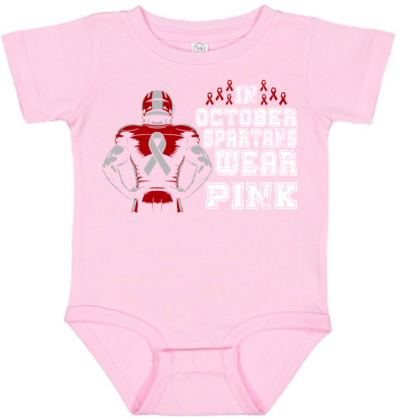 Spartan Pink Infant Bodysuit