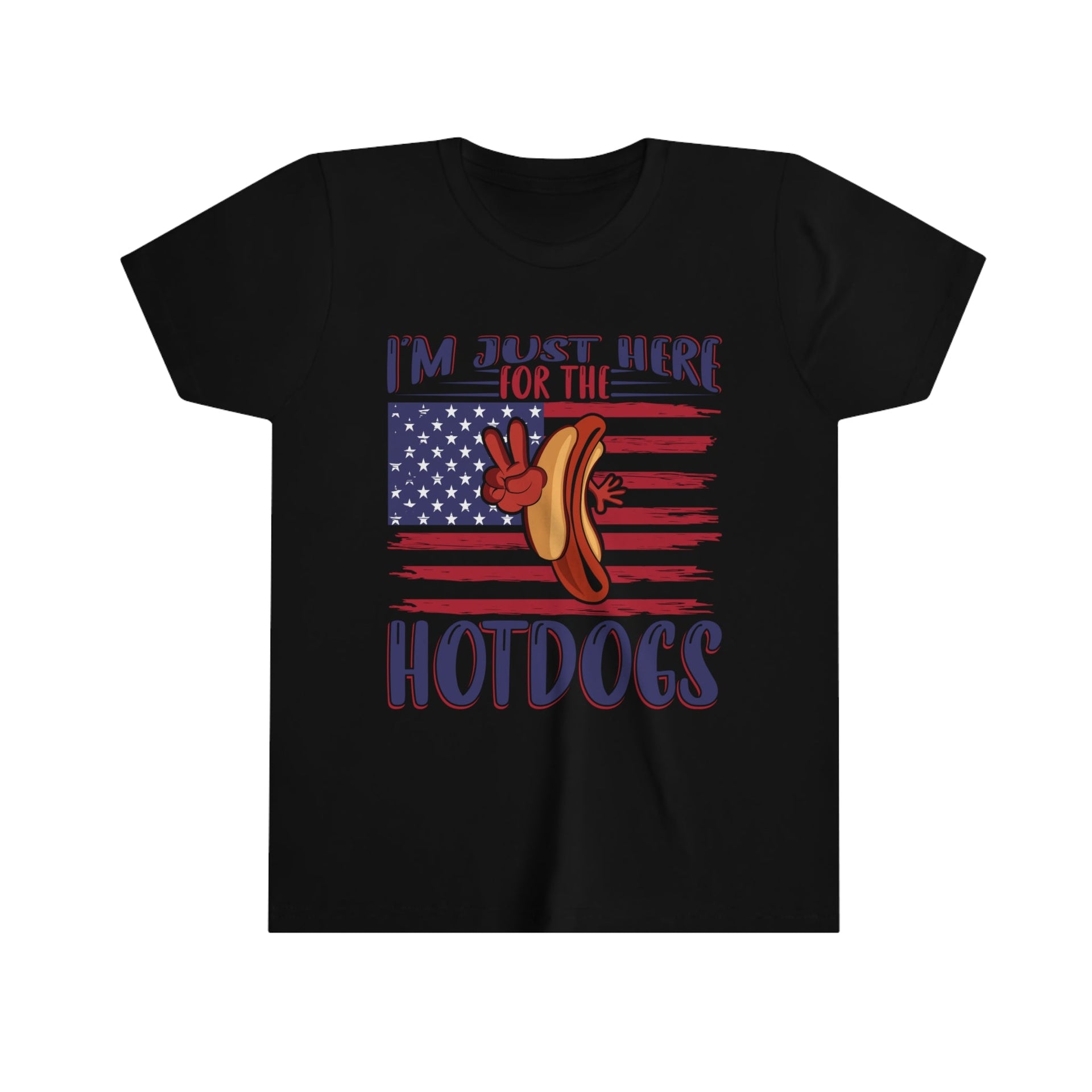 4th of July Youth Tee Black S Kids clothes by Printify | Akron Pride Custom Tees