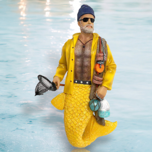 Monty the Fisherman Merman Ornament