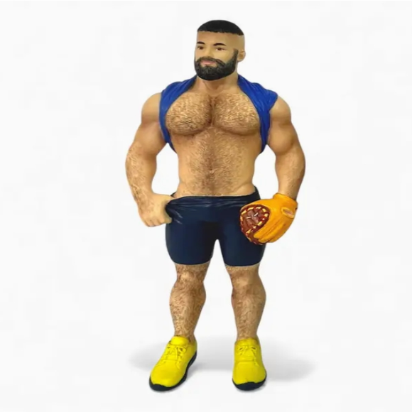 Poke the Bear Catcher Bear Ornament