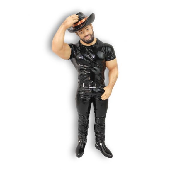 Leather Cowboy Bear Ornament March 2026