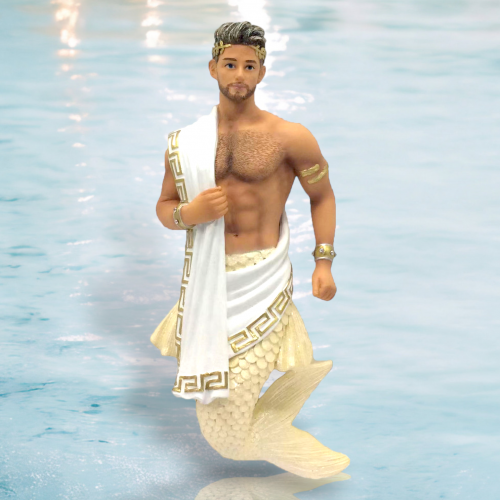 Grecian God Merman Ornament