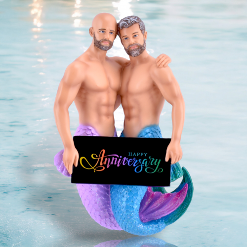 Happy Anniversary Merman Ornament