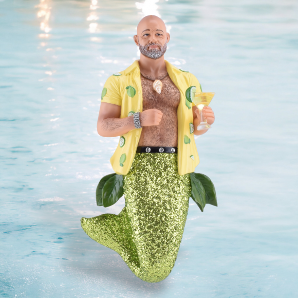 Key Lime Daddy Merman Ornament